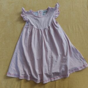 Light Pink Matilda Jane Polka Dot Flutter Sleeve Dress Size 6